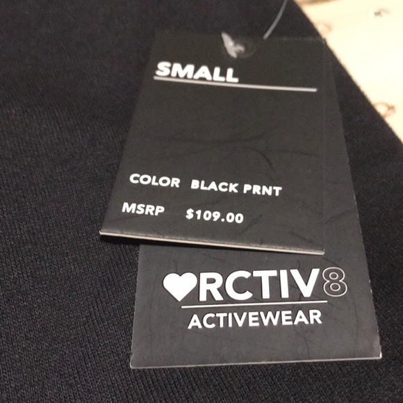 NWT RCTIV8 Cropped Drawstring Sweat Pant! - Picture 2 of 4